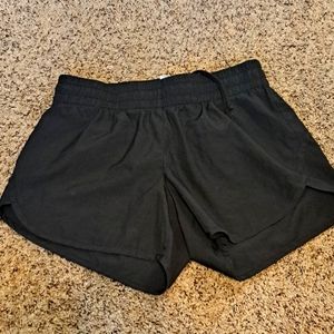 Black athletic shorts